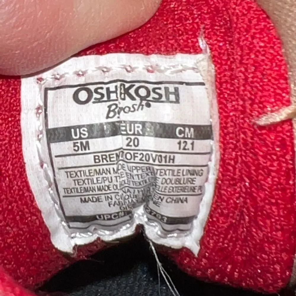 OshKosh‎ B'Gosh Toddler Brent Hiking Boots Blue Brown Gray 5M Lace Up